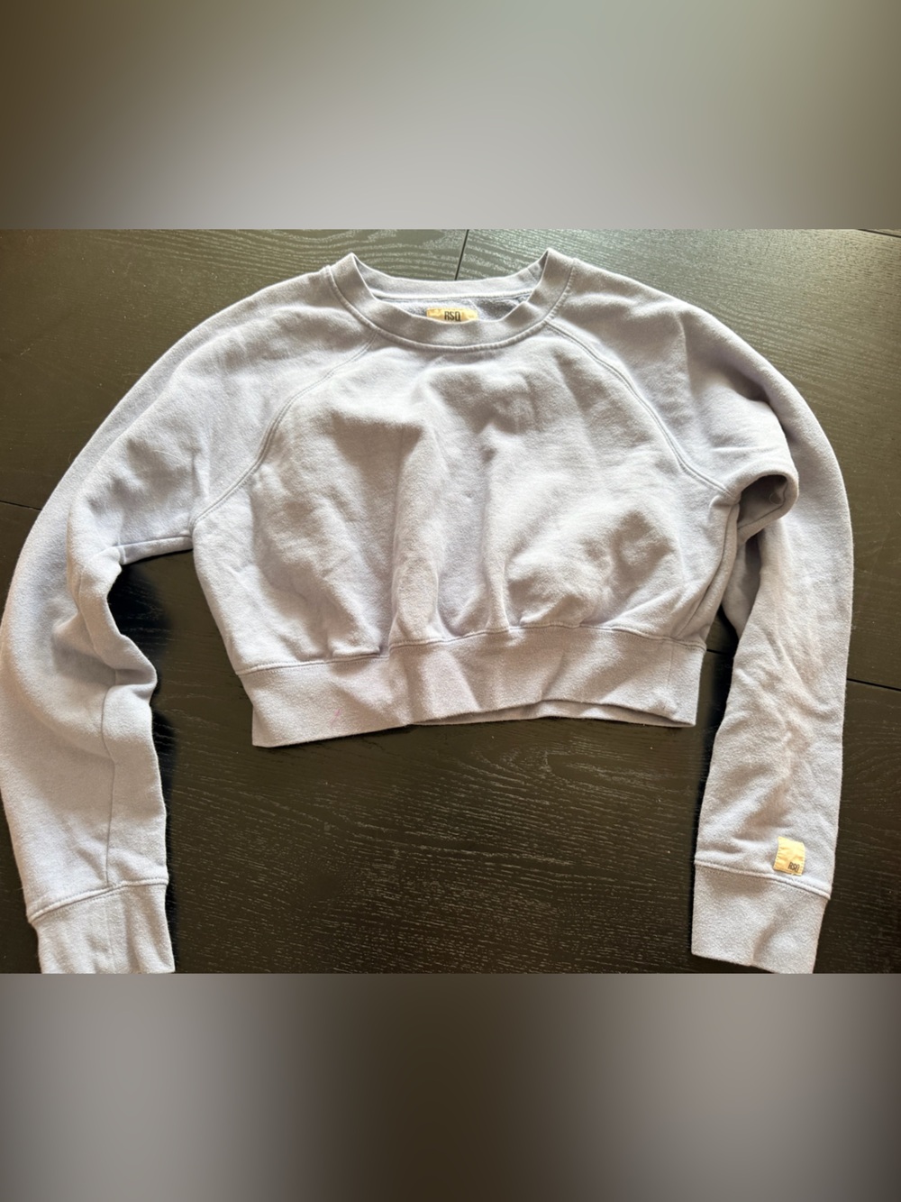 RSQ Lilac Cropped Crewneck Sweatshirt - RSQ Purple Kids Hoodie